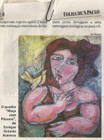 Artigo da Folha de São Paulo sobre Exposição na Galeria Vanguarda 